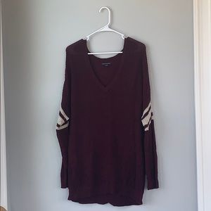American Eagle Burgundy Sweater